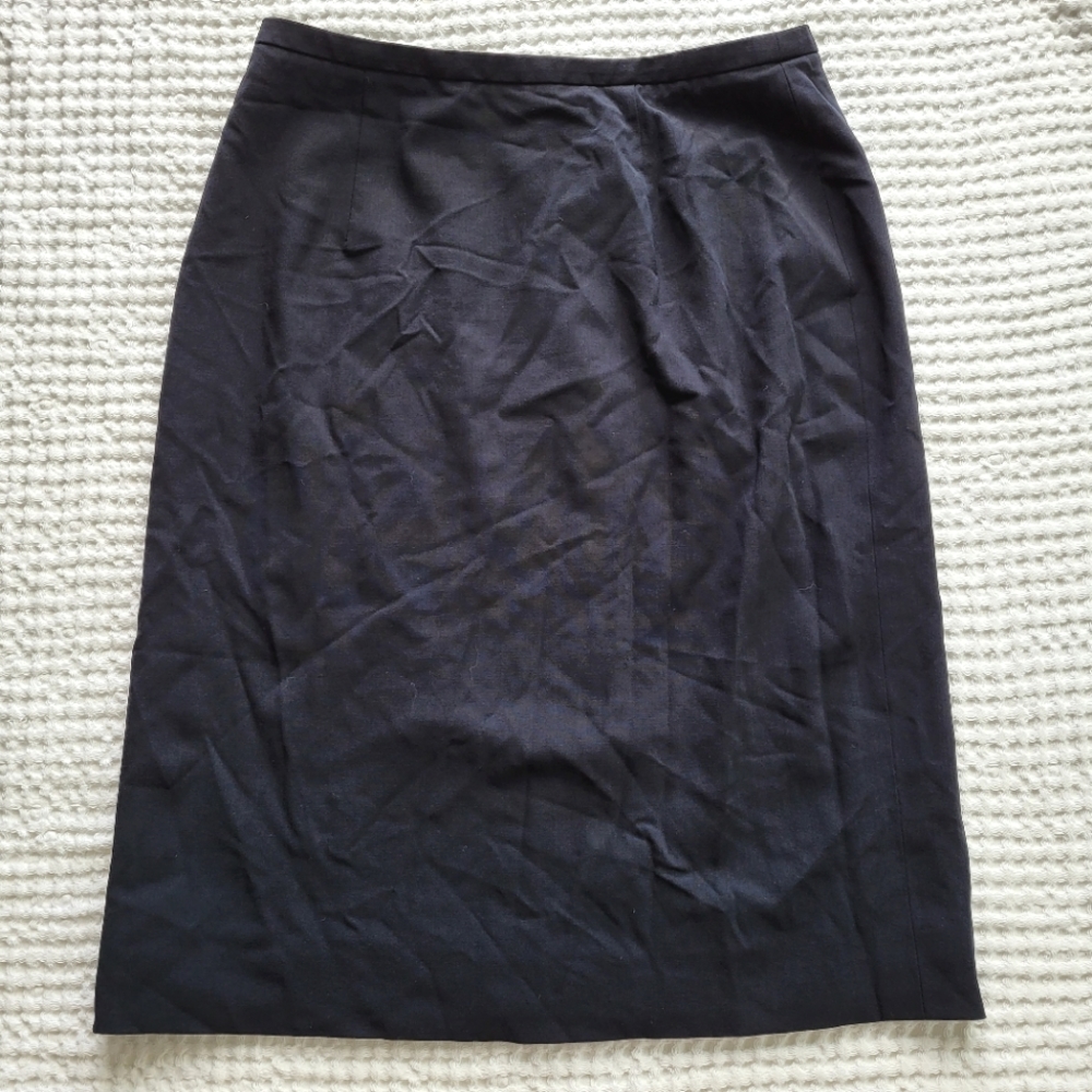 Giorgio Armani Black Vintage Pencil Skirt size 42